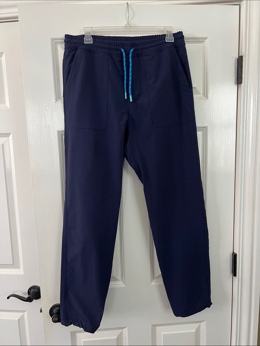 cotopaxi Navy Sweatpants with Cyan Drawcord